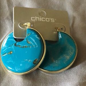 Marbled style earrings